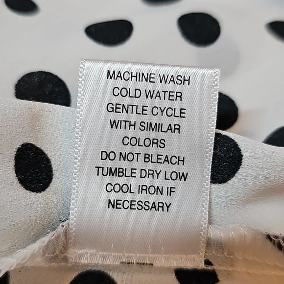 C Black and White Polka Dot Blouse - Picture 13 of 13
